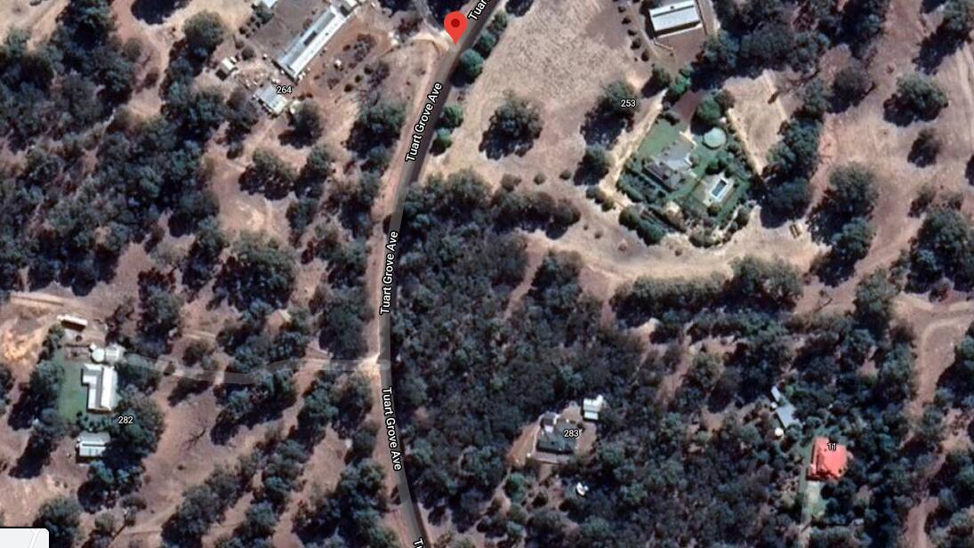 Google Map view of Tuart Grove Avenue, where a rampage driver pursued a local woman's mother. Photo: Google Maps.