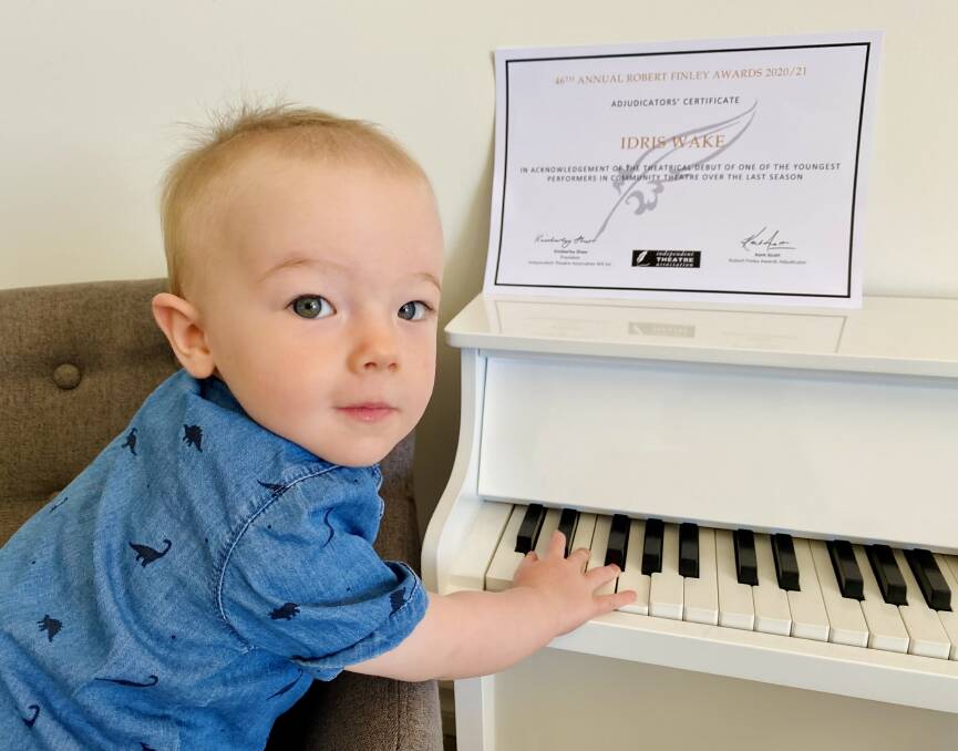 PRODIGY: Baby Idris has won his first WA theatre award for a cameo that predated his first birthday. Photo: Sian Wake.