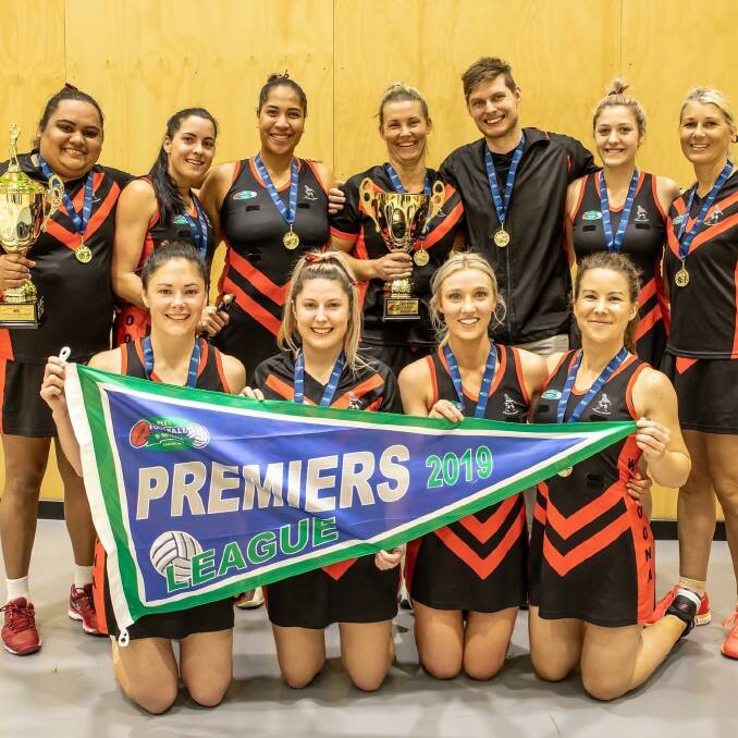 PREMIERS: Daniel with his Waroona League team in 2019. Photo: Supplied.