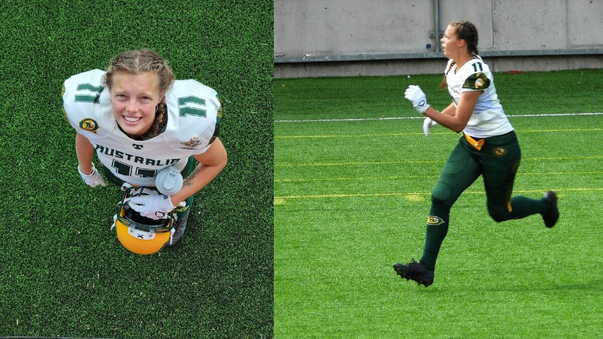 TAKING CHANCES: Shannon Whale gave up her FIFO job to pursue her dream of representing Australia in gridiron football. Pictures: Tammy Whale.