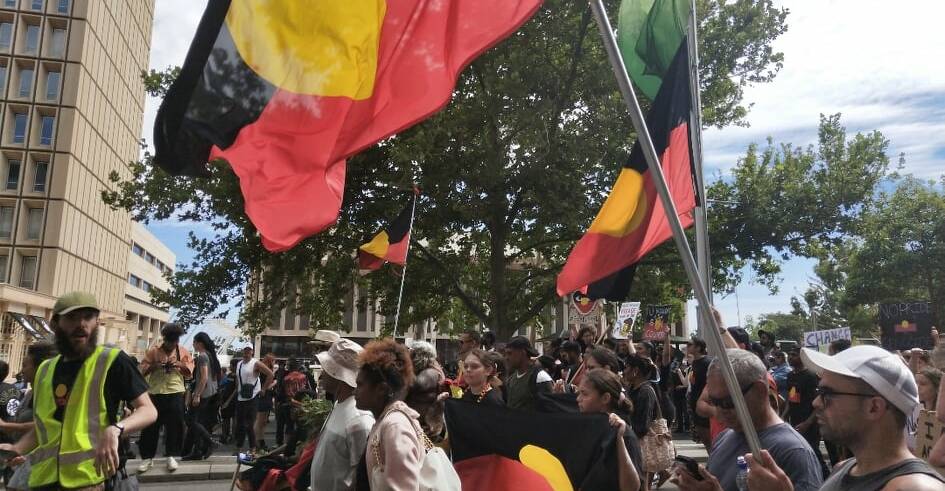 Campaign for change: Last year's Invasion Day rally in Perth, Boorloo, drew a crowd of several thousand. Picture: Brianna Melville