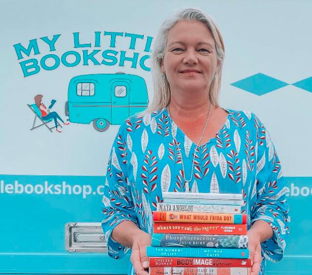 TRAVELLING BOOK STORE: Kerry Ridley started My Little Bookshop three years ago, growing the business to three travelling vans and a permanent storefront on Rockingham foreshore. Photo: My Little Bookshop Instagram.