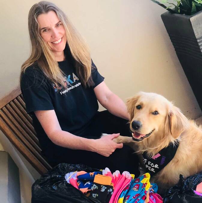 SOCKS FOR CHANGE: Local Mandurah resident, Deb Maybury, has joined with Sockable Partners to fundraise for the homeless in Mandurah. Photo: Supplied.