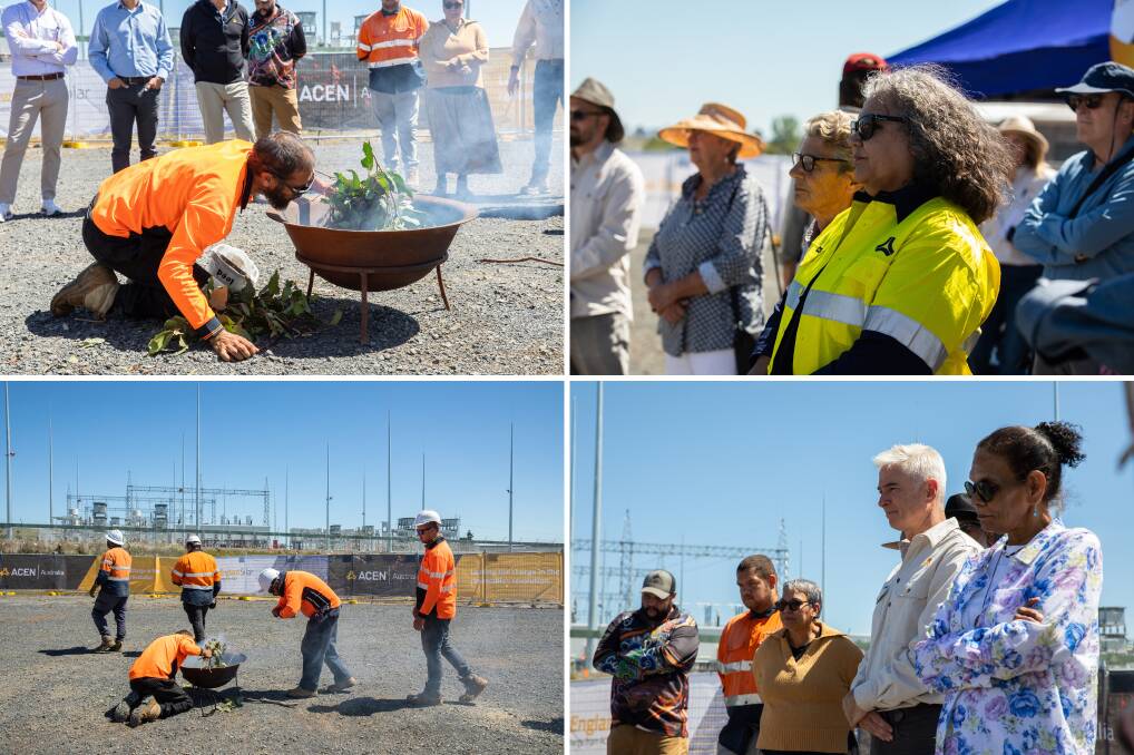 A smoking ceremony hailed the opening of New England Solar stage one. Pictures supplied