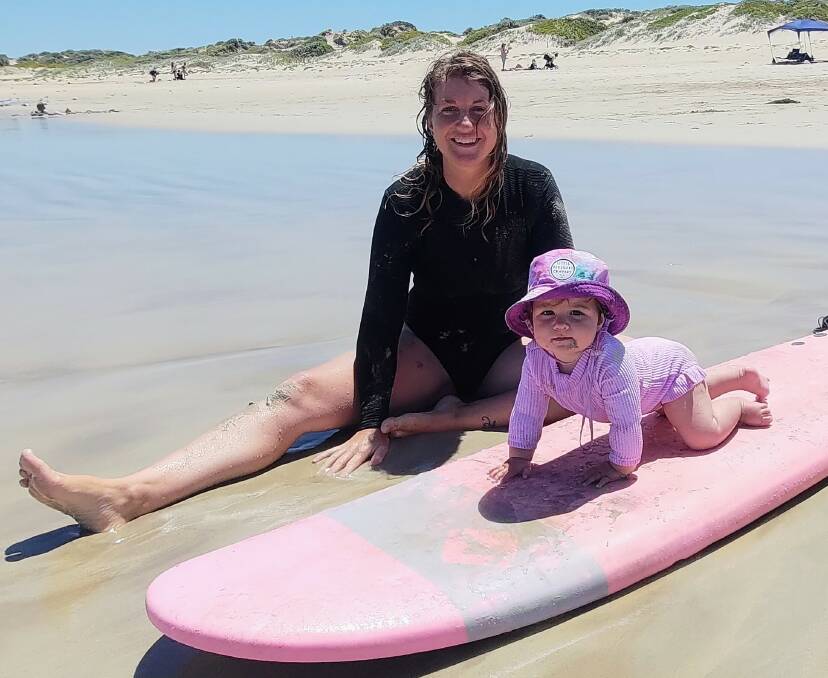Children are looked after while mum has a surf, and then they swap over. Picture is supplied.