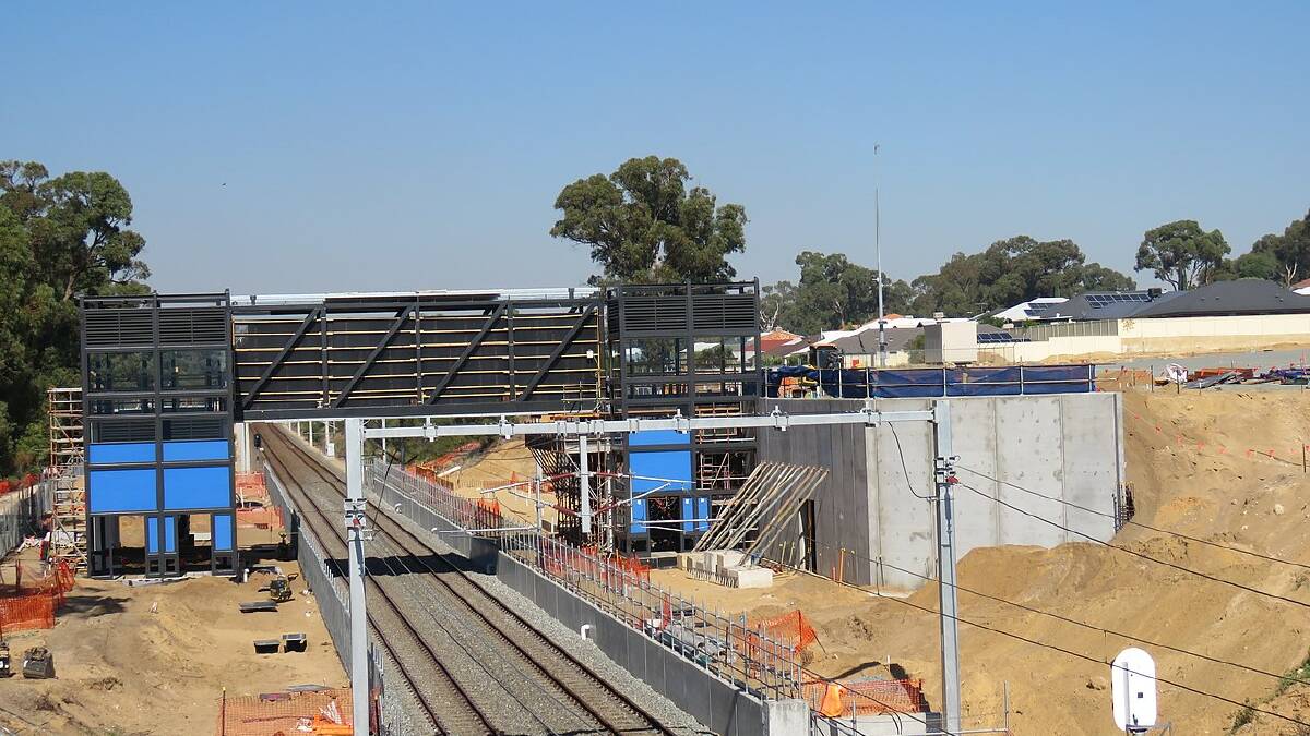 Lakelands station under construction in May 2022. Picture: Wikipedia.