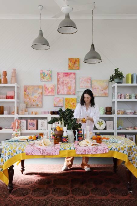 Emma in her store, Good Day Lifestyle Co, which she launched about a year ago. Picture by Tim White/ Supplied