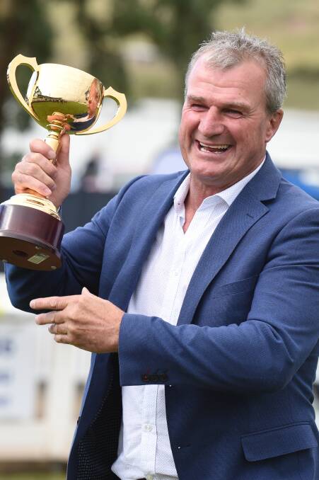 Weir was all smiles after winning the 2018 Ballarat Cup.