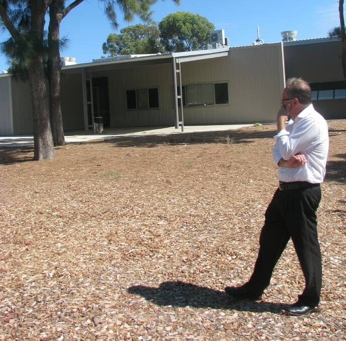 Idle: Mandurah MP David Templeman ponders the future for the Coodanup Trade Training Centre. Photo: Supplied.