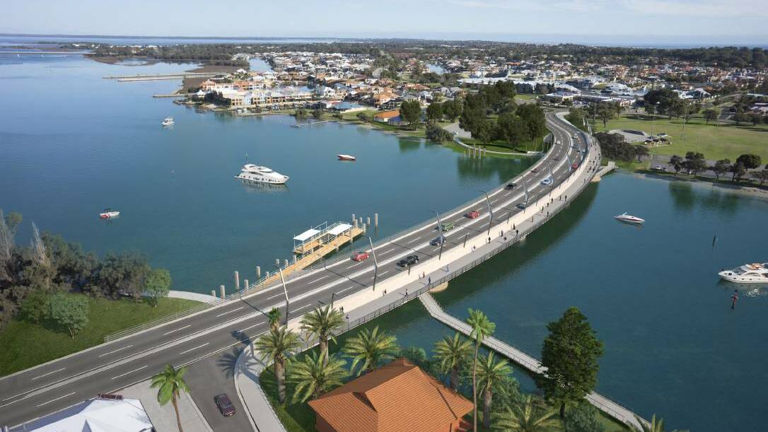 The City of Mandurah council has named the new structure "Mandurah Bridge". Photo: Supplied.