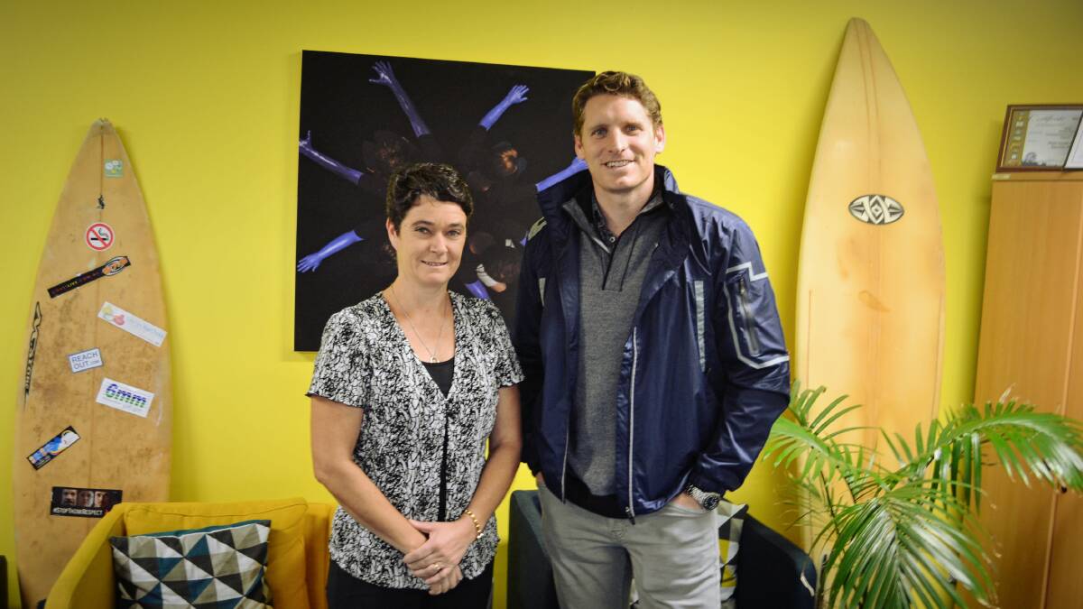 Mental health boost: GP down south's Eleanor Britton with Canning MP Andrew Hastie at the Peel Youth Medical Service, which will find a new home at the $6 million PYMS Health Hub. Photo: Nathan Hondros.