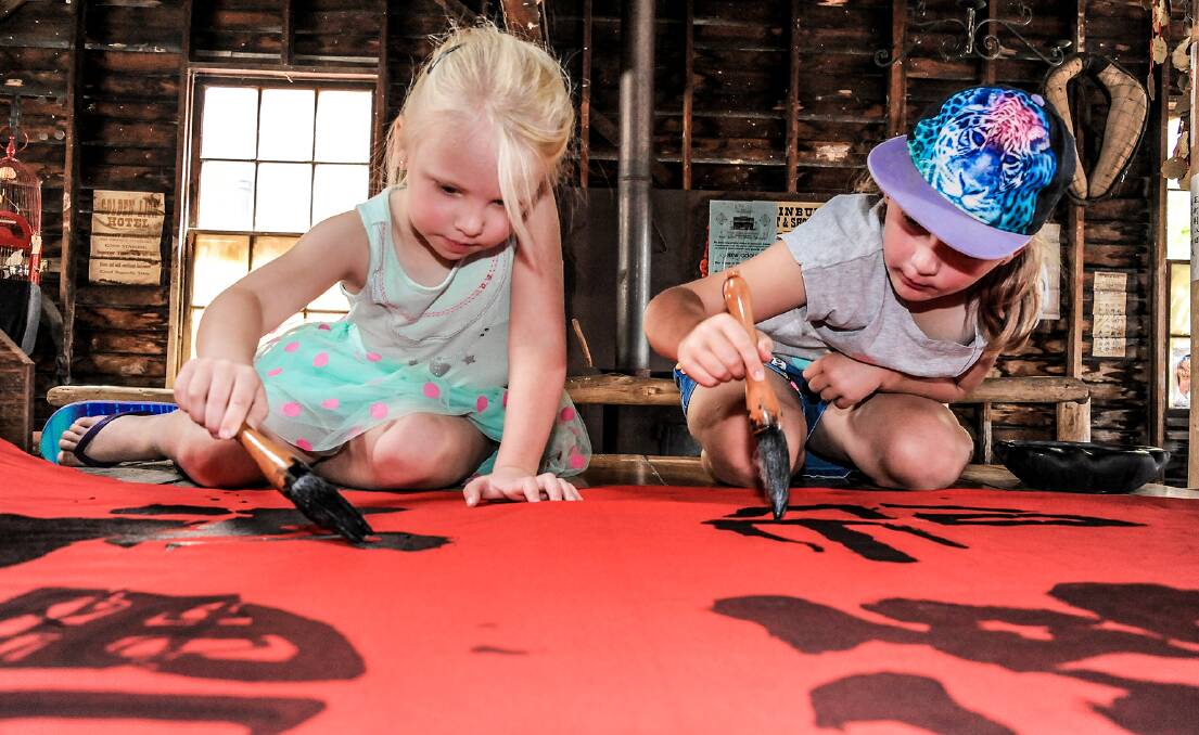Youngsters celebrate the Lunar New Year at Sovereign Hill in Ballarat. Picture: supplied.