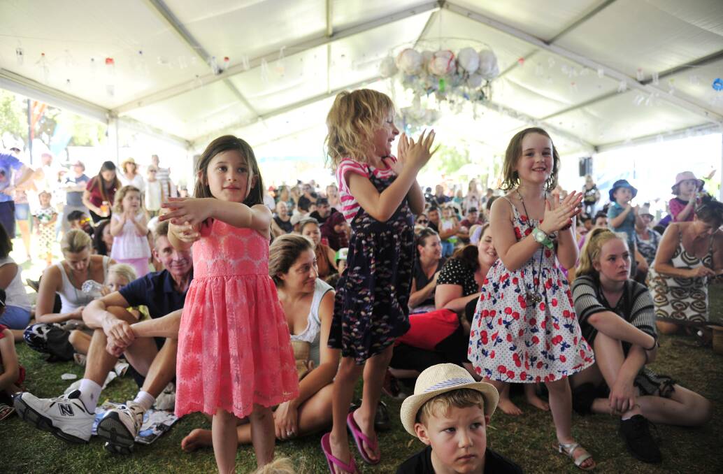 Fun: Young punters will be able to enjoy unique performances and Crab Fest fun at the children’s area next to the Harvey Norman cooking stage. Photo: Richard Polden.