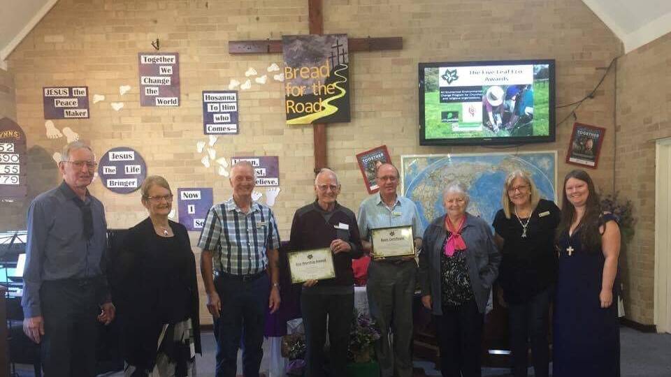 Eco-friendly: Pinjarra Uniting Church is one of WA's greenest parishes. The congregation received two Life Leaf Eco-Awards on Sunday. Photo: Supplied.