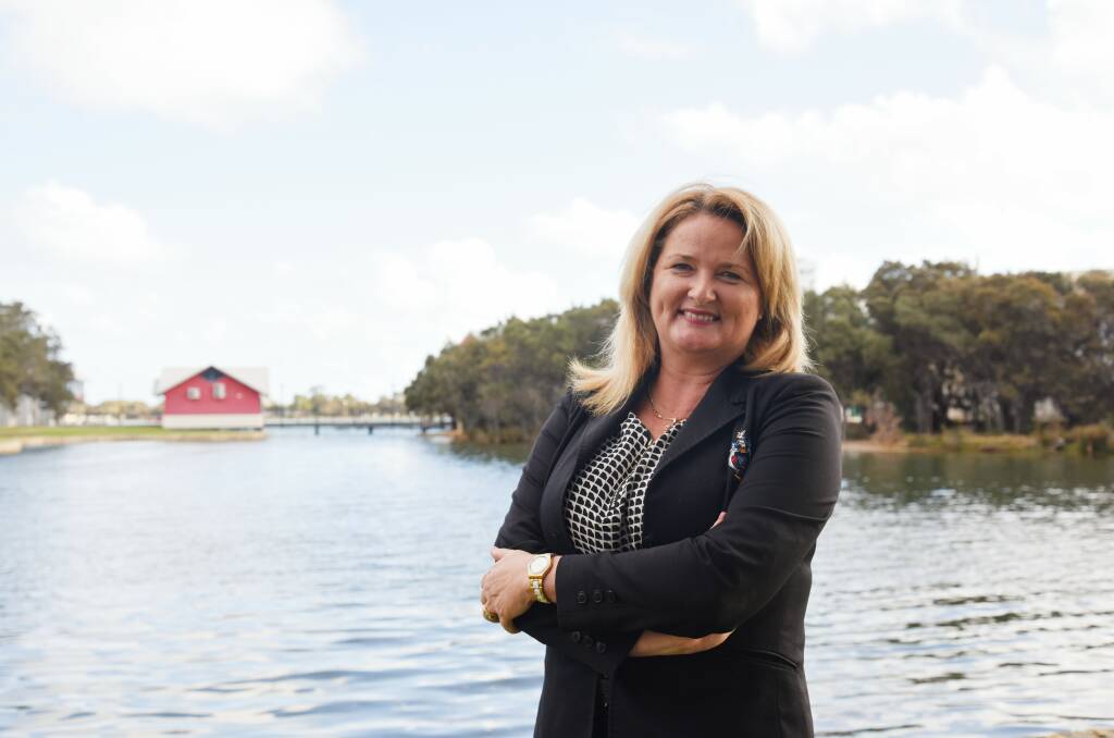 Saving lives: Mandurah mayor Marina Vergone says the installation of the shark barrier at Falcon Beach and the creation of grants for councils to roll-out the BEN system is a massive win for Mandurah. Photo: Marta Pascual Juanola.