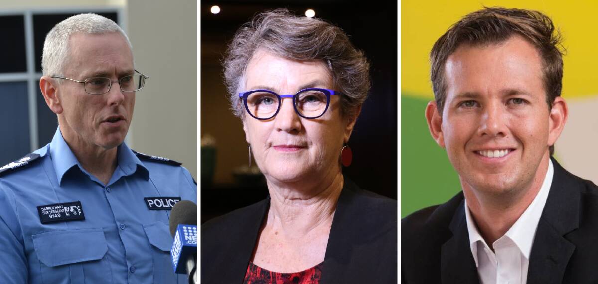 Team approach: Mandurah District Senior Sergeant Darren Hart, Advocare chief executive Diedre Timms and City of Mandurah mayor Rhys Williams are all doing their part to stop elder abuse in the Peel region