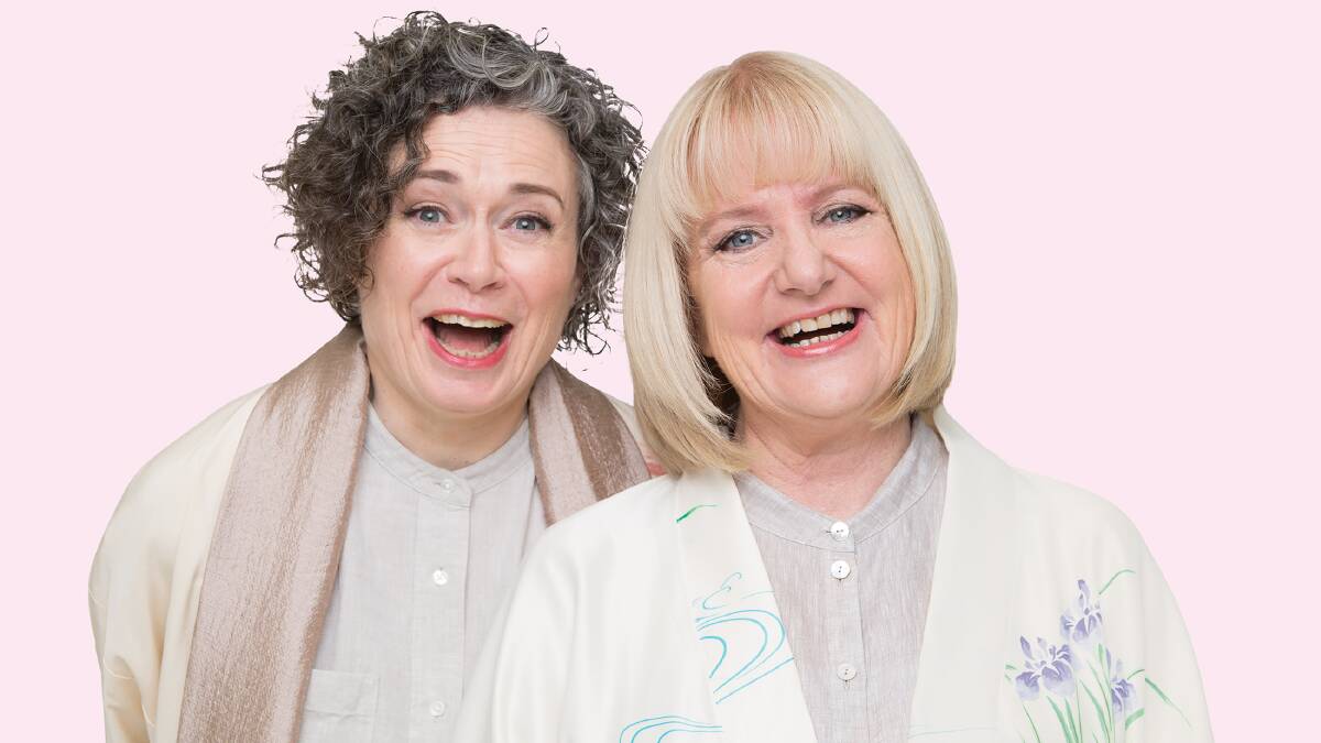 Double-trouble: Judith Lucy and Denise Scott are heading to Mandurah. Photo: Supplied. 