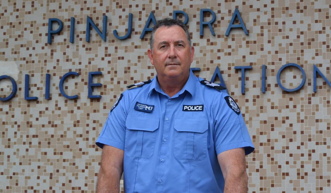 Pinjarra Police Senior Sergeant Ian Francis says officers will be stationed on roads this weekend conducting random breath tests. Photo: Carla Hildebrandt. 