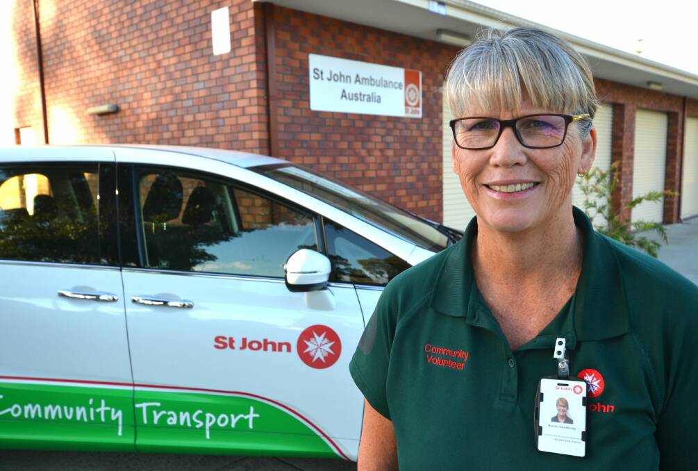 Donating time: Karen Goodbody has volunteered for 16-years of her life, and in recent times, as a driver at St John Ambulance Mandurah. 