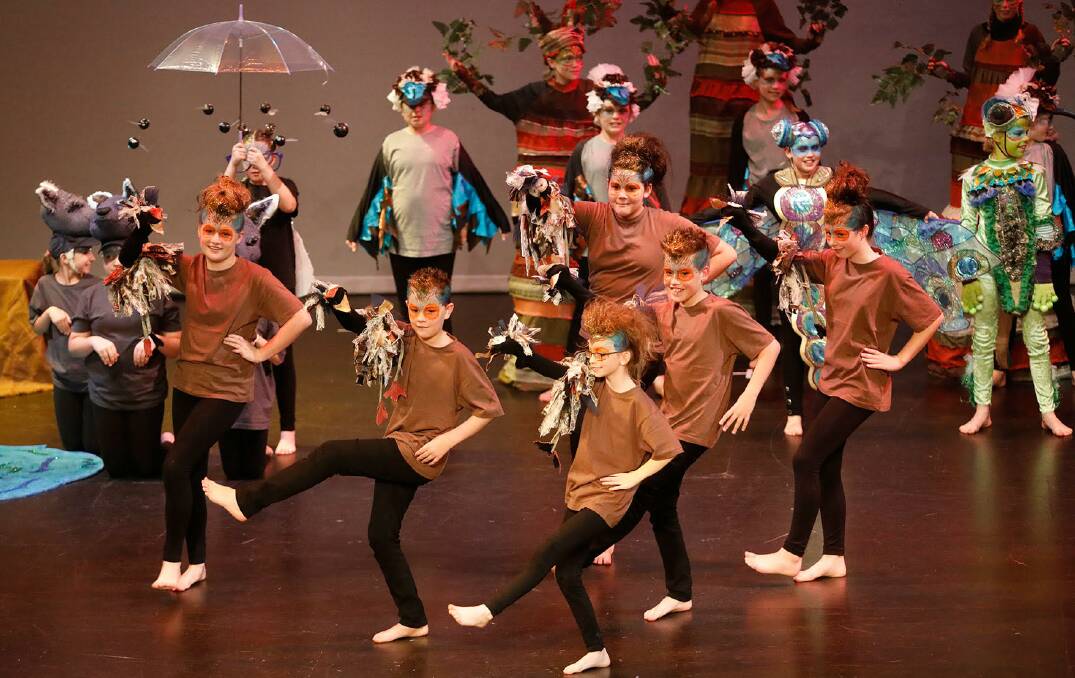 Colourful show: Singleton Primary School's performance. Photo: Winkipop Media.