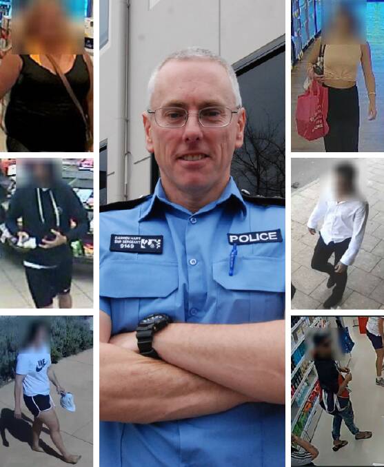 Charges laid: Mandurah District Senior Sergeant Darren Hart said several recent crimes have been solved with community help. Photos: Carla Hildebrandt, WA Police. 