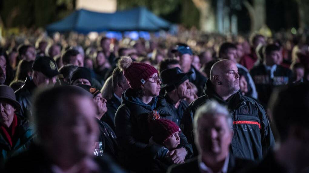  Crowds at the 2019 Dawn Service at the Australian War Memorial. Picture: Karleen Minney. 
