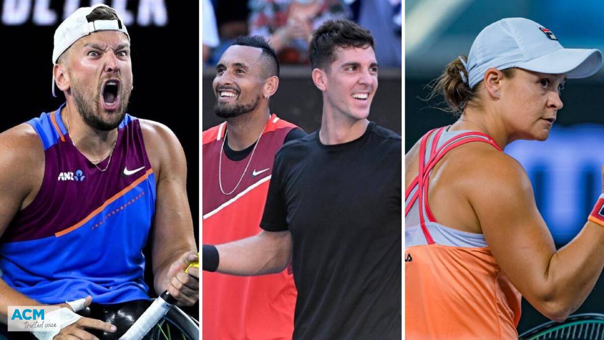 When to watch: Kyrgios and Kokkinakos, then Alcott and Ash Barty