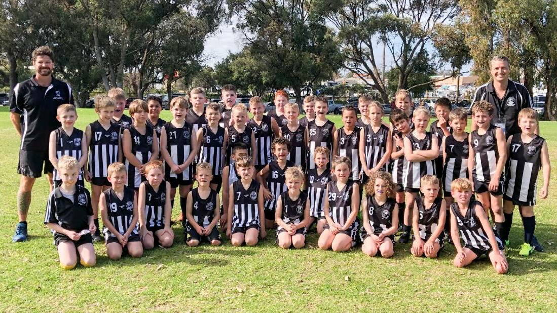 The North Mandurah Junior Football Club's players (pictured here in 2019) were among thousands from across the state to return to training last week. Photo: Facebook.
