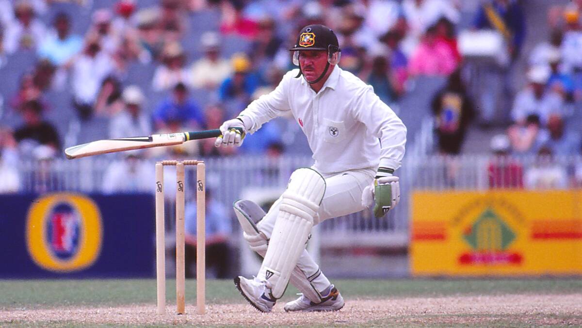 Former Australian captain Allan Border in action. Would he like the book? Picture: Getty