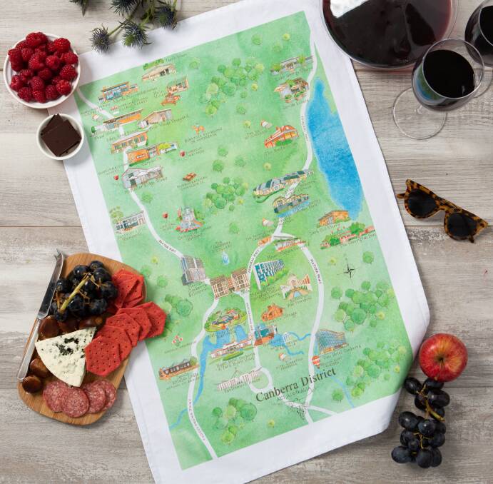 Is this idea from Palatable a tea towel or a map? Picture supplied 