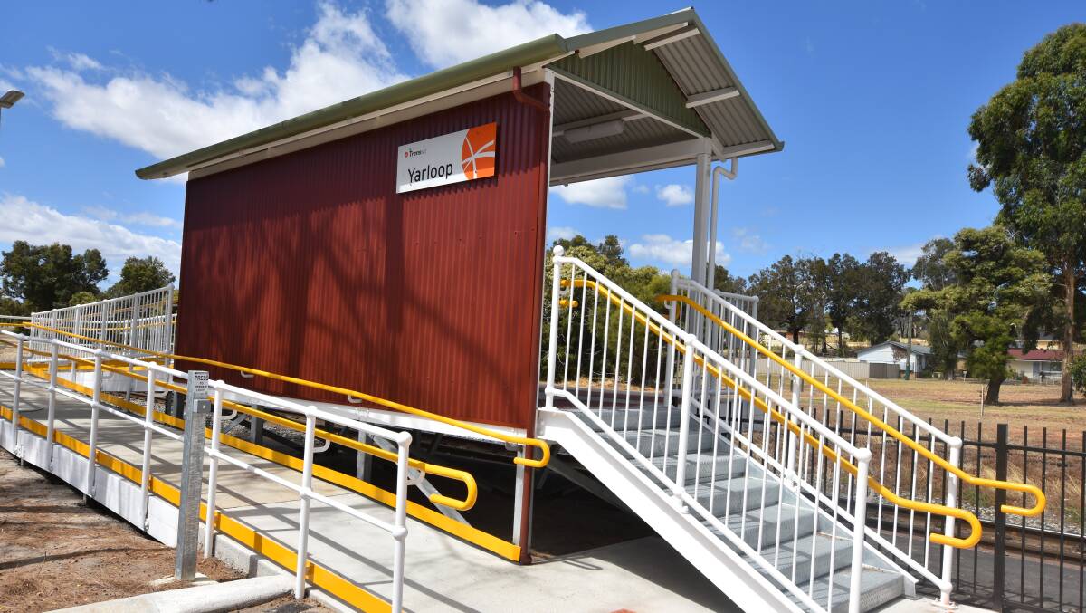 Town accessibility: Upgrades to improve the Yarloop Train Station were complete in August 2018 and cost $500,000. Photo: Caitlyn Rintoul.