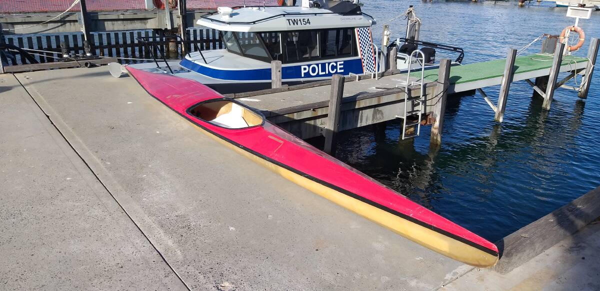 A kayak paddle and the beacon have been found. Photo: WA Police.