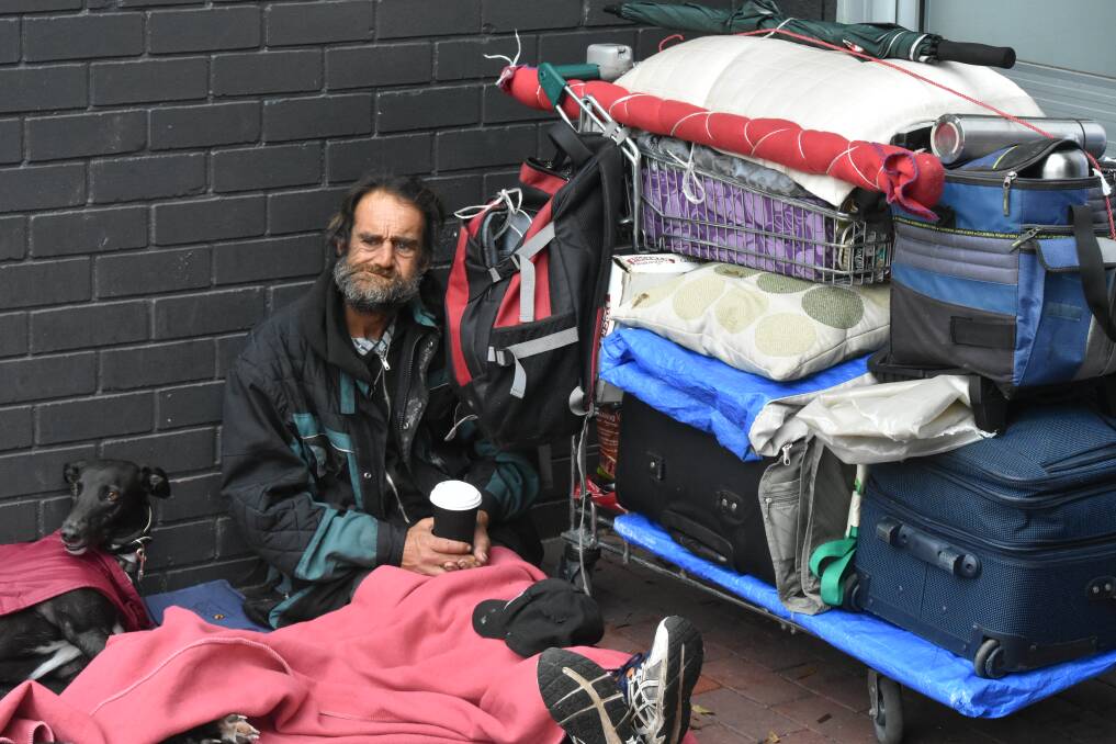 The belongings of some of the city's most vulnerable people were moved and left in the rain, a decision which the City of Mandurah would have changed "in hindsight". Photos: Caitlyn Rintoul.