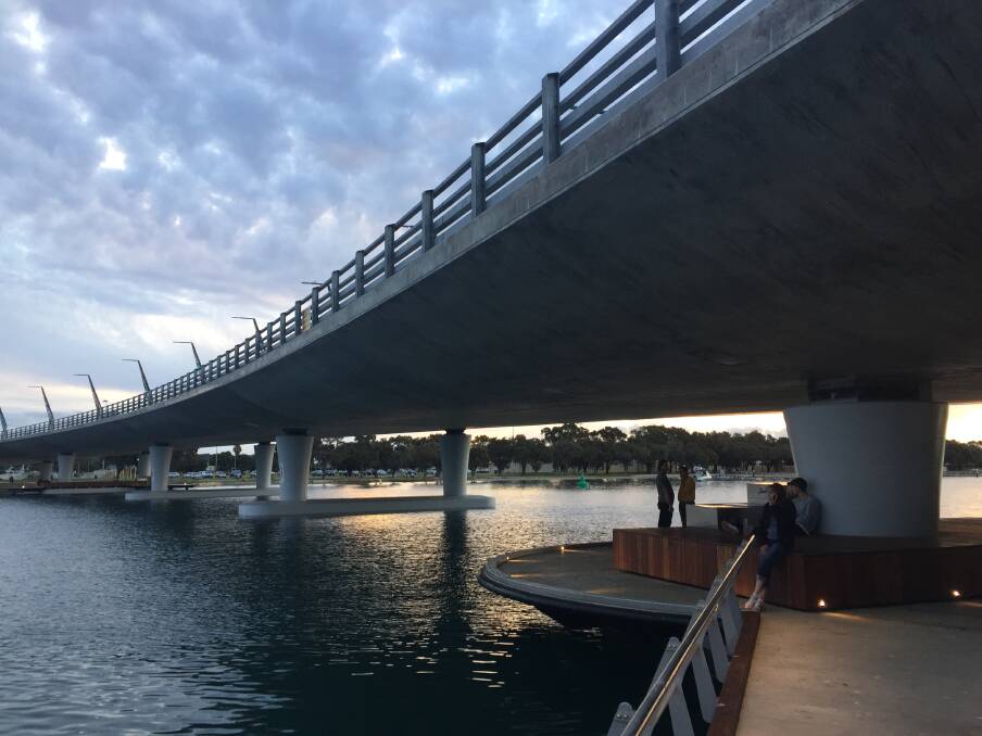Additions: The project aims to link the waterside boardwalk directly to the bridge via a stairway. Photo: Caitlyn Rintoul.