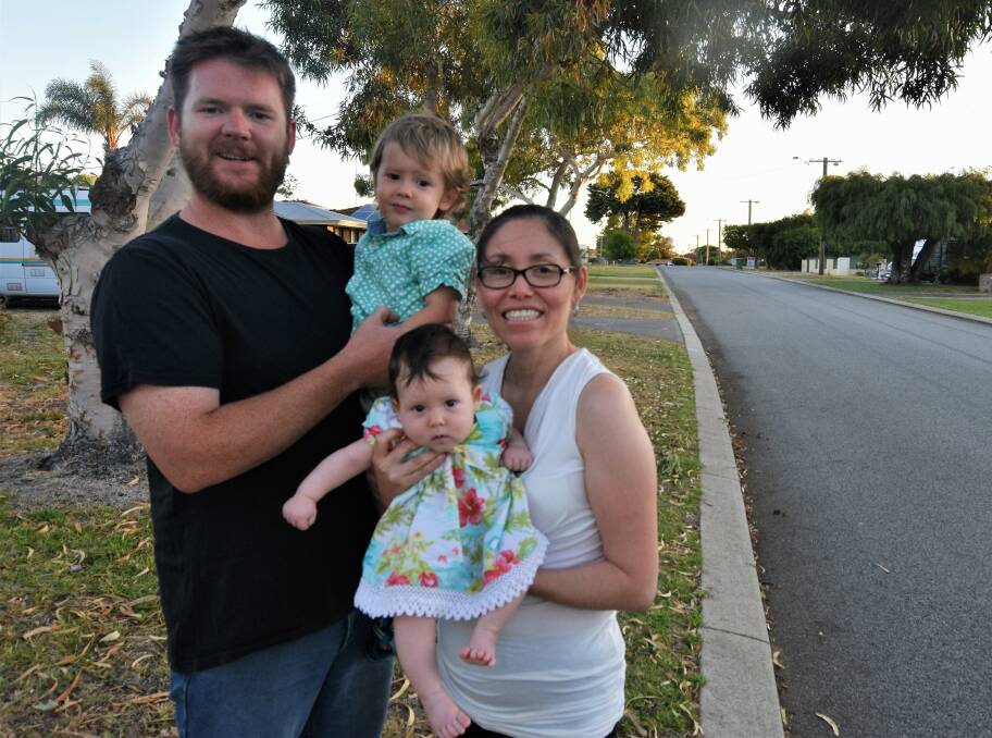 Originally from Peru, Selene Ramirez Rodriguez is just one of 85 locals that will formally receive citizenship at Mandurah’s official ceremony. 

Selene with her partner Patrick, two-year-old son Claude and four-month-old daughter Micaela. Photo: Caitlyn Rintoul.