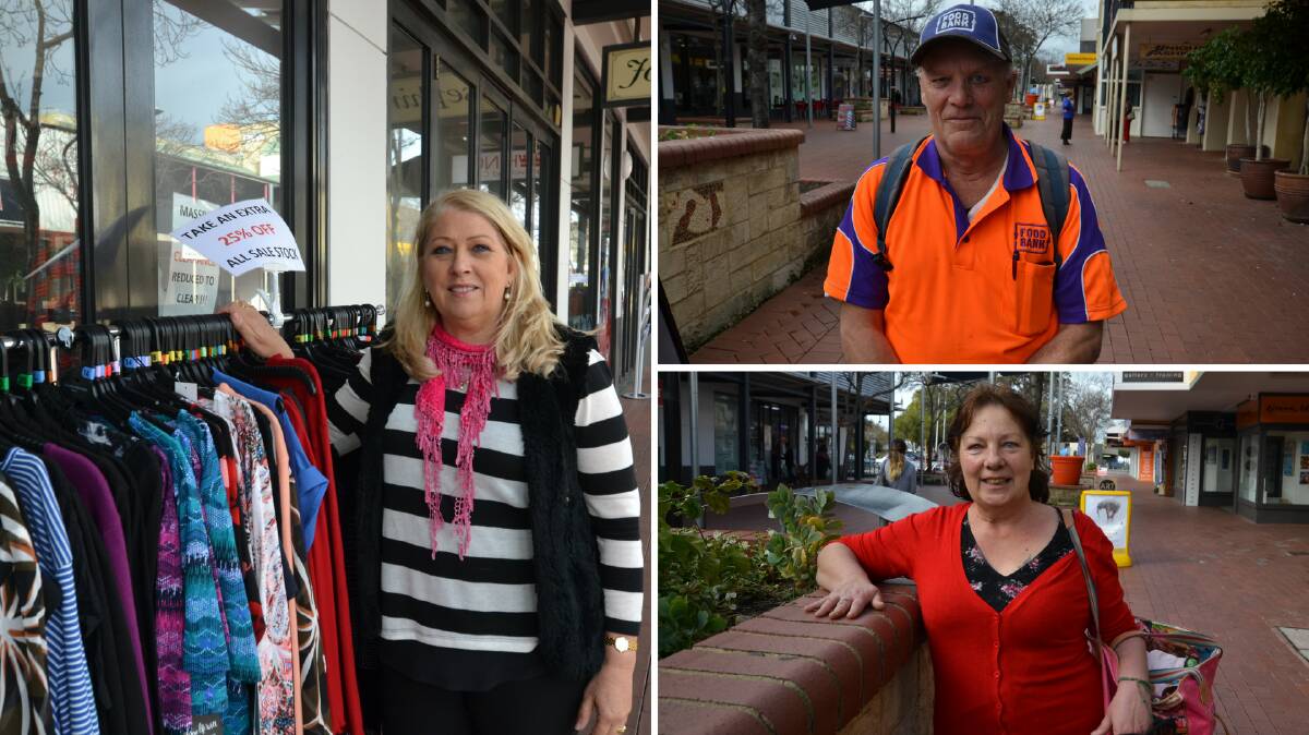 City centre conversations: This week the Mandurah Mail talked to locals about community safety and crime prevention in the Smart Street Mall. Photos: Caitlyn Rintoul.