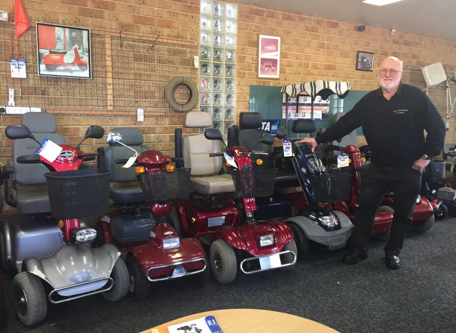A “good range, good prices, good service and good back-up for emergencies” were all excellent reasons to visit Mandurah Scooters, according to proprietor Bill Philip. Find them at 29 Hampton St, Greenfields.