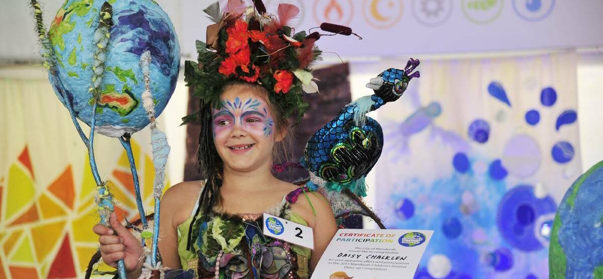 For the kids: Dress-up competition winner Daisy Chalklen at last year's event. Photo: Richard Polden.