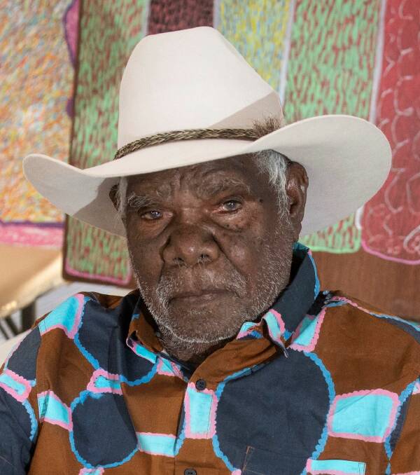 Ngarralja Tommy May, internationally famed artist and keeper of cultural traditions, has been nominated for 2021 WA Senior Australian of the Year. Picture supplied by australianoftheyear.org.au