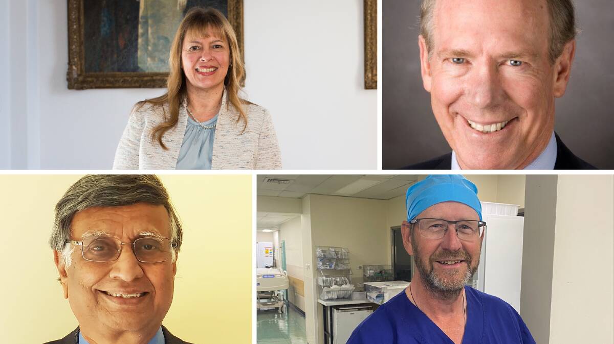 The nominees for 2021 West Australian of the Year are (clockwise from top left) Professor Helen Milroy, Professor William M Carroll, Professor Mark Newman and
Emeritus Professor Chemmangot Nayar. Pictures supplied by Australianoftheyear.org.au