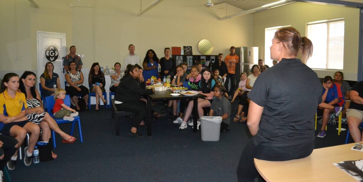 New opportunities: Regional manager Narelle Henry launches the Coodanup Girls Academy. Photo: Cam Findlay.