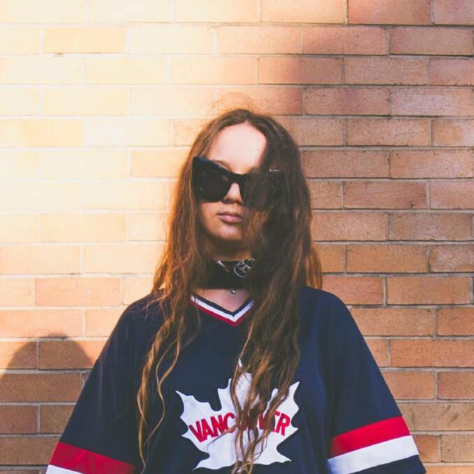 Self-described "Hannah Montana of the rap game" Mallrat makes her way to Players Bar on July 14. Photo: Facebook/Daniel Larder-Begley.