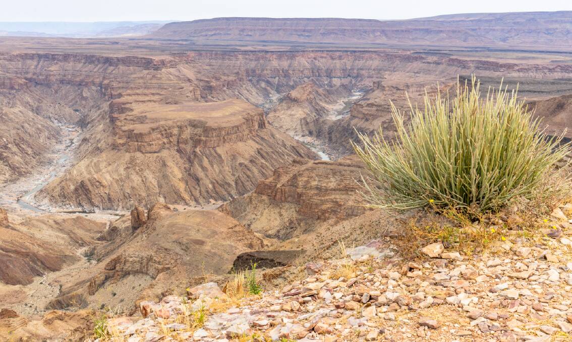 Namibia's Fish River Canyon is one of the largest in the world.
