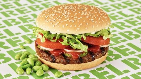 Meat free: The new Hungry Jacks zero per cent beef Rebel Whopper