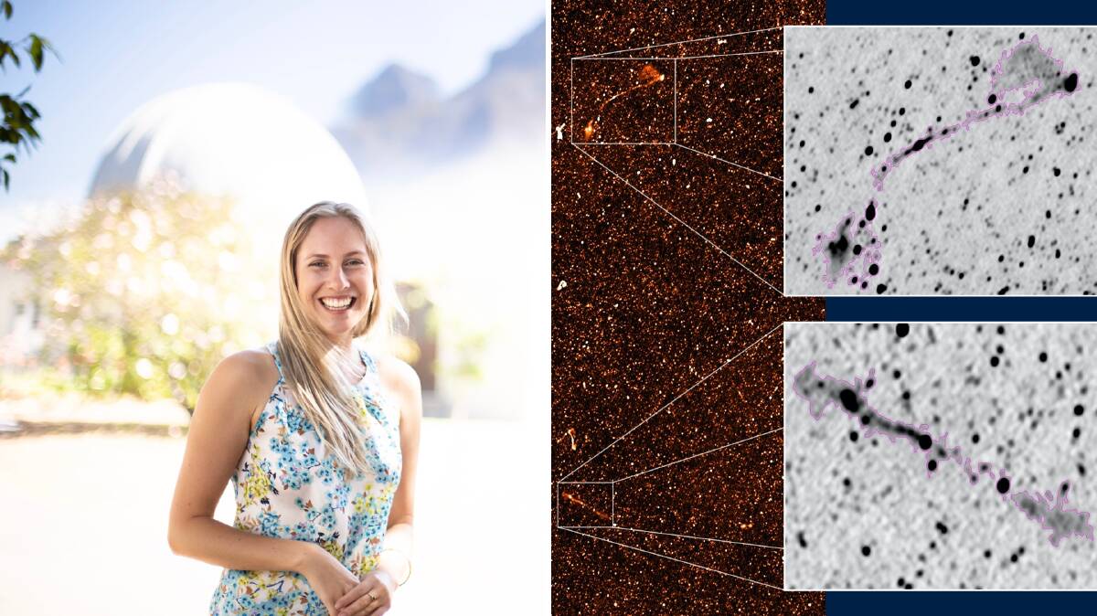 Astrophysicist Jacinta Delhaize says the discovery means giant radio galaxies are more common than once thought. Photo: Supplied.