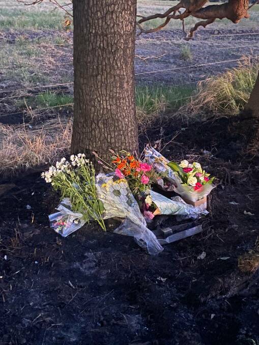 Mourners have laid flowers at the site of the accident. Photos: Manuela Holleis
