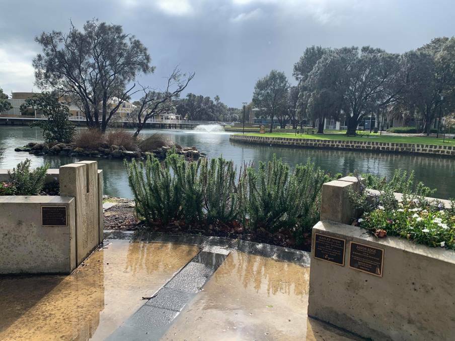 The Mandurah Missing Person's Memorial offers a place for families to remember their missing loved ones. Photo: Claire Sadler.
