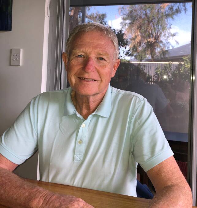 Dawesville resident Brian Pearcey is urging others to take the at home bowel cancer testing kit after he was diagnosed with stage three rectal cancer last year. Photo: Supplied.