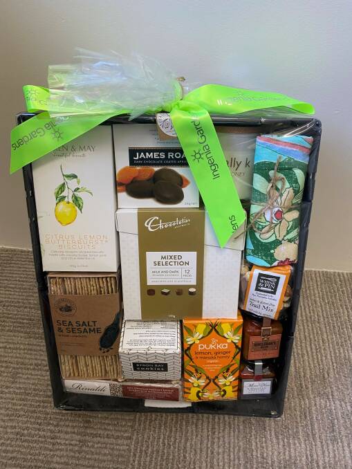 Ingenia Gardens Seascape delivered a hamper of treats to the healthcare team at Peel Health Campus to thank them for their continual dedication during COVID-19 restrictions. Photo: Supplied.