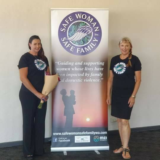 Creating empowered women: Masters of Social Work student Amanda Bowen, SFSW co-founder Tanya Langford and survivors celebrate the success of the 15-week program. Photo: Supplied.